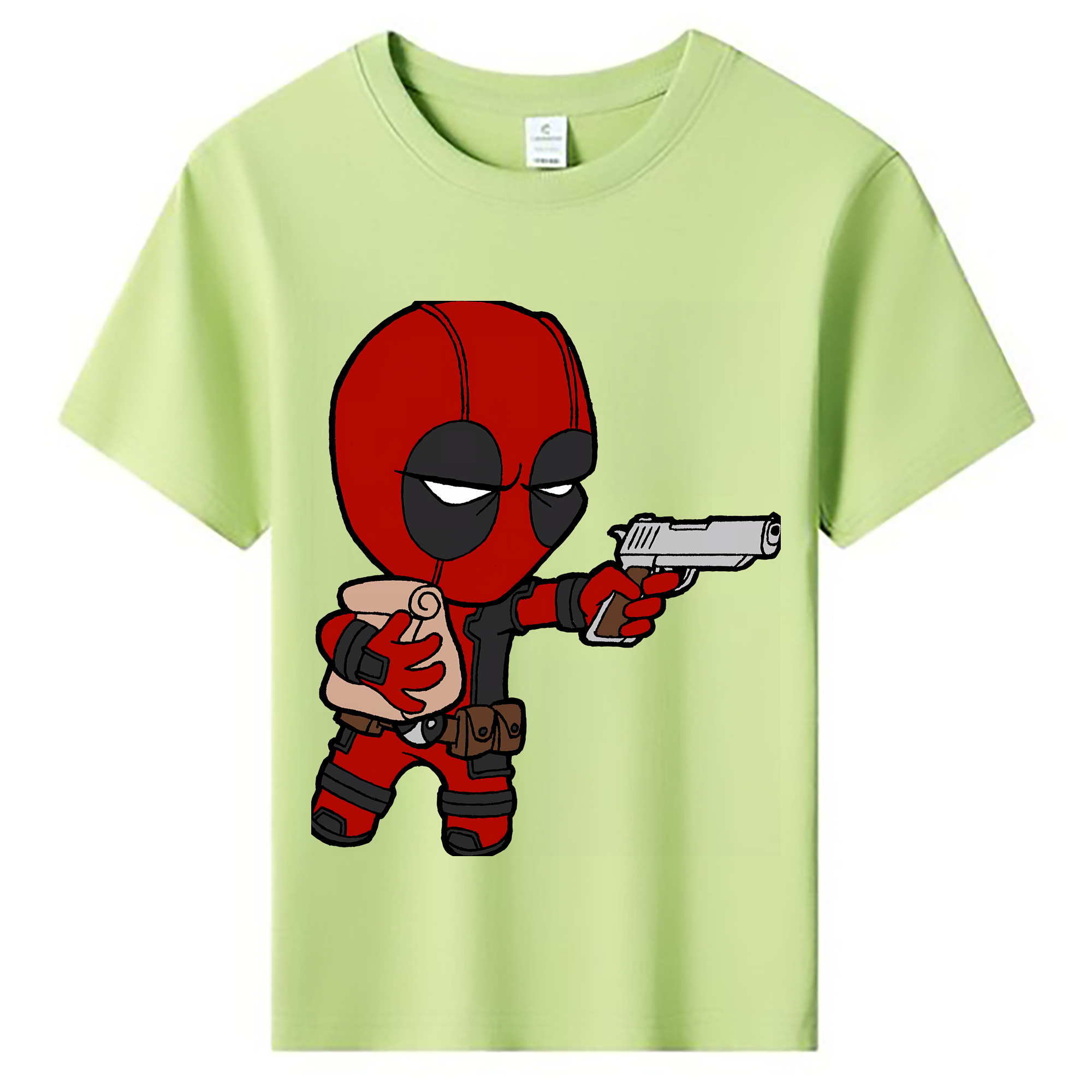 （画像用） Deadpool デッドプール 綿100％キッズTシャツ（フロントプリント）